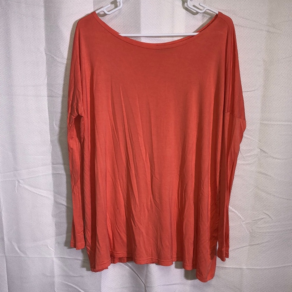 Piko orange long sleeve shirt. Size Medium